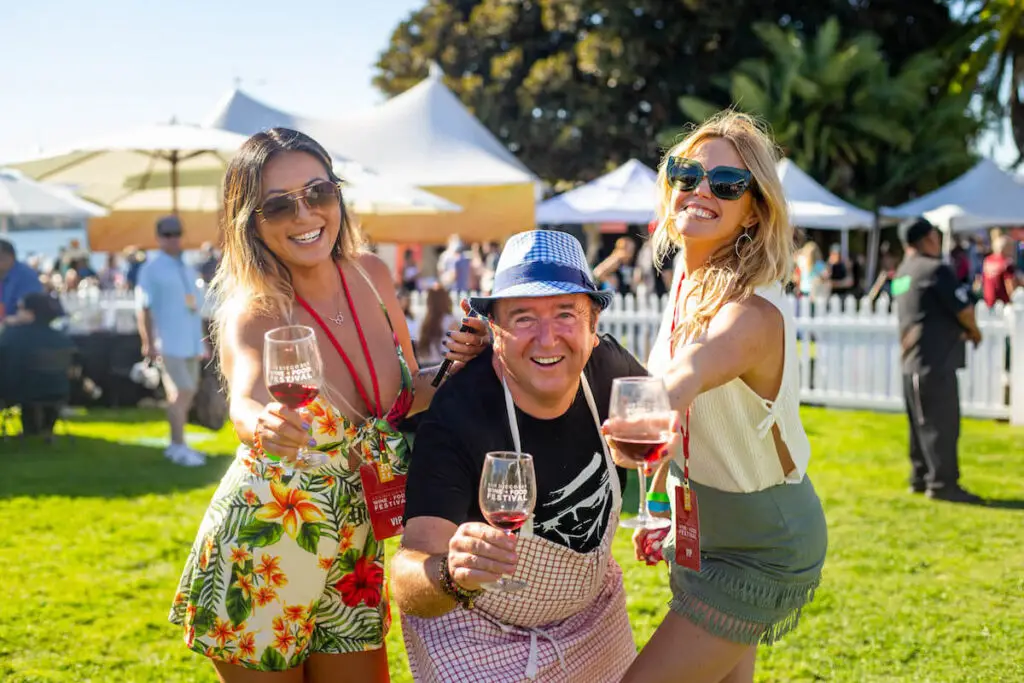 San Diego Food + Wine Festival banner party sip san diego wine party food