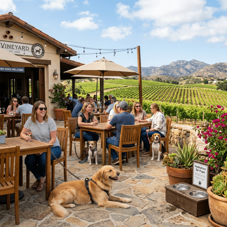 Hatfield Creek Vineyards and Winery dog friendly tasting Ramona